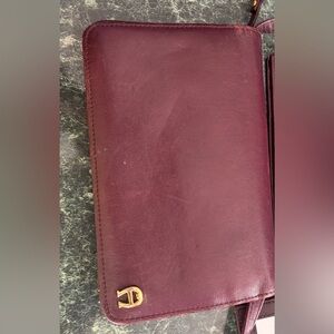 Chic Burgundy Leather Women's Wallet Set